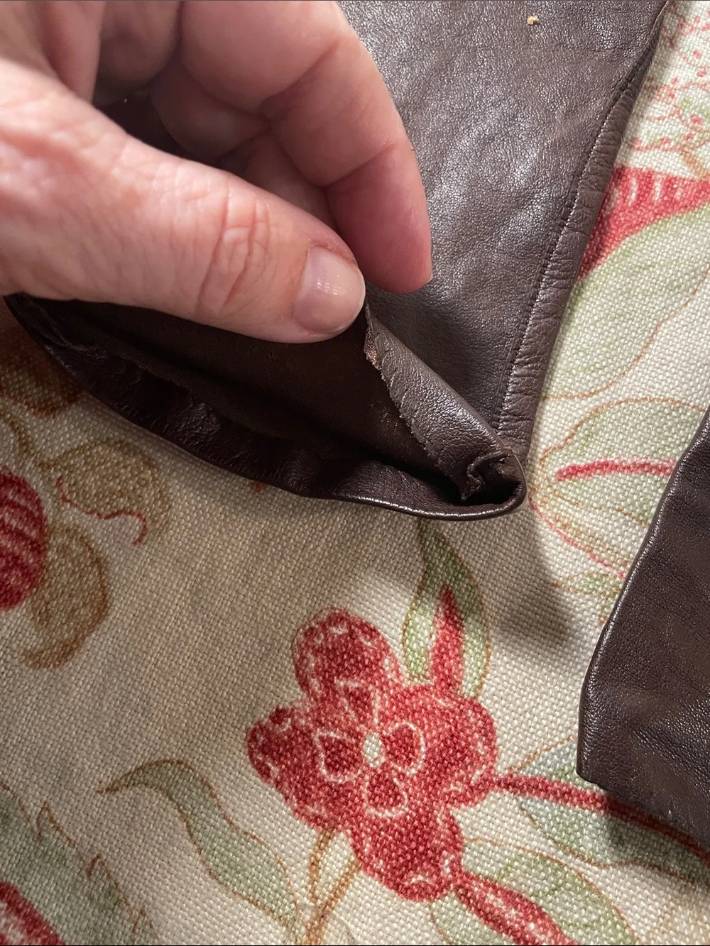 Lord & Taylor Long Brown Leather Gloves Vintage from 50-60’s